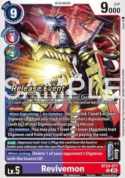 Revivemon (BT24-077) - Promos: Time Stranger (Alternative Art) [BT-24P-BT24-077]