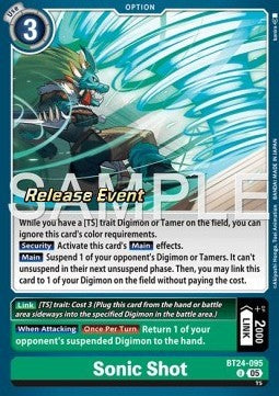 Sonic Shot (BT24-095) - Promos: Time Stranger (Alternative Art) [BT-24P-BT24-095]