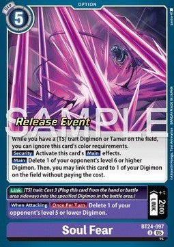 Soul Fear (BT24-097) - Promos: Time Stranger (Alternative Art) [BT-24P-BT24-097]