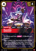 Rumble, Hotheaded (V.1 - Rare) - Spiritforged (Rare) [SFD-026]