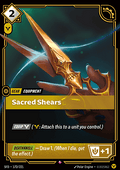 Sacred Shears - Spiritforged (Rare) [SFD-172]