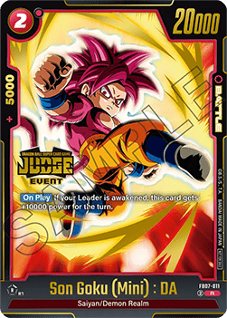 Son Goku (Mini) : DA (FB07-011)  (V.1 - Rare) - Judge Promos [Fusion World] (Rare) [JPFW-FB07-011]