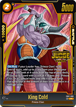 King Cold (FB07-080)  (V.1 - Rare) - Judge Promos [Fusion World] (Rare) [JPFW-FB07-080]