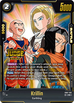 Krillin (FB07-103)  (V.1 - Rare) - Judge Promos [Fusion World] (Rare) [JPFW-FB07-103]
