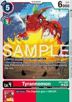 Tyrannomon (EX11-009) (V.1) - Dawn of Liberator (Uncommon) [EX-11-009]