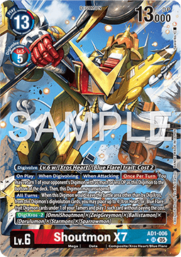 Shoutmon X7 (AD1-006) (V.2) - Digimon Generation (Alternative Art) [AD-01-006]