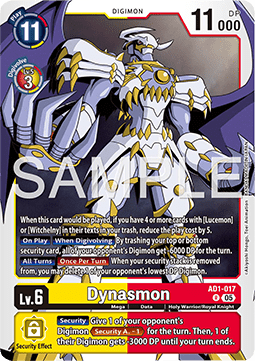 Dynasmon (AD1-017) (V.1) - Digimon Generation (Rare) [AD-01-017]