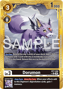 Dorumon (BT7-056) (V.2) - Digimon Generation (Alternative Art) [AD-01-BT7-056]
