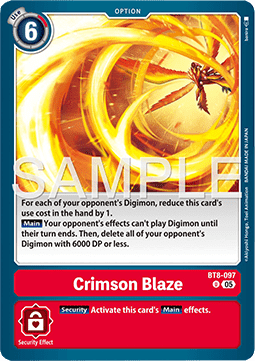 Crimson Blaze (BT8-097) - Digimon Generation (Alternative Art) [AD-01-BT8-097]