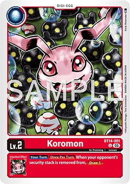 Koromon (BT14-001) (V.1) - Digimon Generation (Alternative Art) [AD-01-BT14-001]