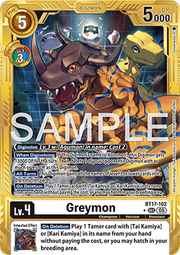 Greymon (BT17-102) (V.2) - Digimon Generation (Alternative Art) [AD-01-BT17-102]