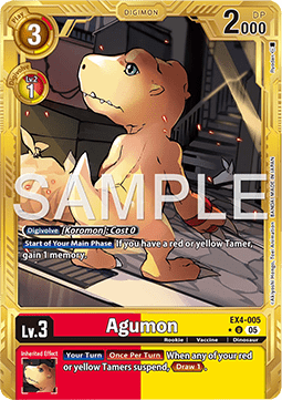 Agumon (EX4-005) (V.2) - Digimon Generation (Alternative Art) [AD-01-EX4-005]