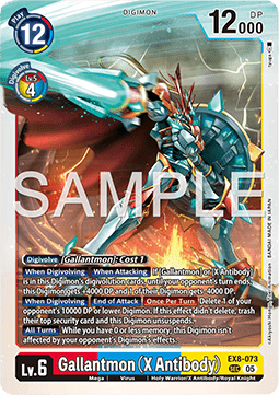 Gallantmon (X Antibody) (EX8-073) (V.1) - Digimon Generation (Alternative Art) [AD-01-EX8-073]