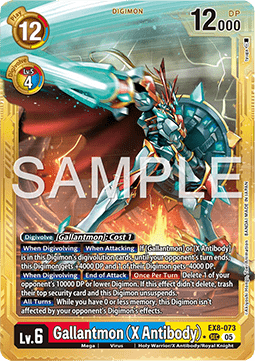 Gallantmon (X Antibody) (EX8-073) (V.2) - Digimon Generation (Alternative Art) [AD-01-EX8-073]
