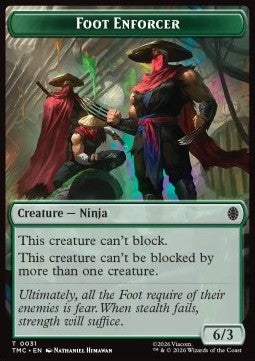 Foot Enforcer Token (Green 6/3) - Teenage Mutant Ninja Turtles: Tokens (Token) [TTMT-CT31]