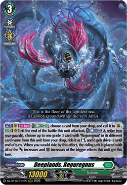 Deeplands, Reguregnus  (V.1 - Triple Rare) - Chasm of Lost Souls (Triple Rare) [DZ-BT12-014]