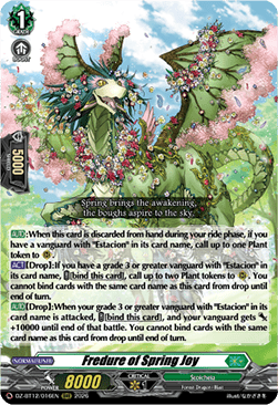 Fredure of Spring Joy  (V.1 - Triple Rare) - Chasm of Lost Souls (Triple Rare) [DZ-BT12-016]