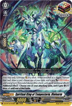 Spiritual King of Tempestorm, Violeurm - Chasm of Lost Souls (Triple Rare) [DZ-BT12-018]