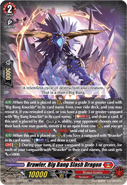 Brawler, Big Bang Slash Dragon  (V.1 - Double Rare) - Chasm of Lost Souls (Double Rare) [DZ-BT12-021]