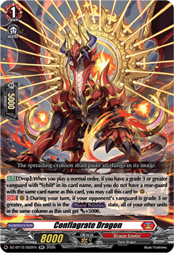 Conflagrate Dragon  (V.1 - Double Rare) - Chasm of Lost Souls (Double Rare) [DZ-BT12-022]