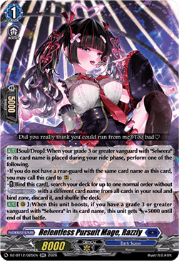 Relentless Pursuit Mage, Razzly  (V.1 - Double Rare) - Chasm of Lost Souls (Double Rare) [DZ-BT12-025]