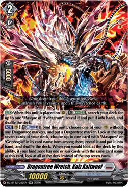Dragontree Wretch, Kaiz Kaitwool  (V.1 - Double Rare) - Chasm of Lost Souls (Double Rare) [DZ-BT12-032]