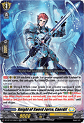 Knight of Sword Force, Caerdif  (V.1 - Double Rare) - Chasm of Lost Souls (Double Rare) [DZ-BT12-035]