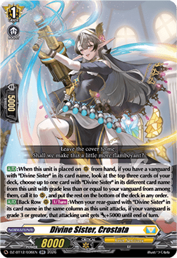 Divine Sister, Crostata  (V.1 - Double Rare) - Chasm of Lost Souls (Double Rare) [DZ-BT12-036]
