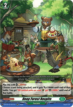 Deep Forest Respite  (V.1 - Double Rare) - Chasm of Lost Souls (Double Rare) [DZ-BT12-041]