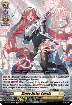 Divine Sister, Canele  (V.1 - Rare) - Chasm of Lost Souls (Rare) [DZ-BT12-056]