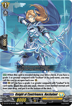 Knight of Contrivance, Nachalant  (V.1 - Rare) - Chasm of Lost Souls (Rare) [DZ-BT12-057]