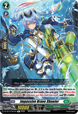 Impassive Brave Shooter  (V.1 - Rare) - Chasm of Lost Souls (Rare) [DZ-BT12-061]