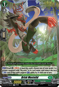 Brisk Mustelid  (V.1 - Rare) - Chasm of Lost Souls (Rare) [DZ-BT12-063]