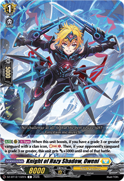 Knight of Hazy Shadow, Oweni - Chasm of Lost Souls (Common) [DZ-BT12-102]
