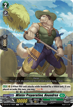 Winter Preparation, Houndrea - Chasm of Lost Souls (Common) [DZ-BT12-106]