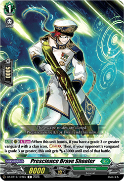Prescience Brave Shooter - Chasm of Lost Souls (Common) [DZ-BT12-107]
