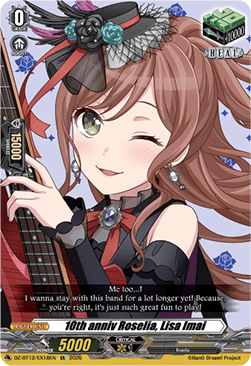 10th anniv Roselia, Lisa Imai  (V.1 - Special EX) - Chasm of Lost Souls (Special EX) [DZ-BT12-EX18]