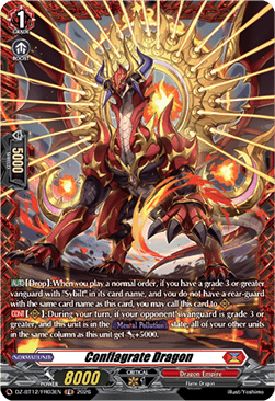 Conflagrate Dragon  (V.2 - Frame Rare) - Chasm of Lost Souls (Frame Rare) [DZ-BT12-FR03]