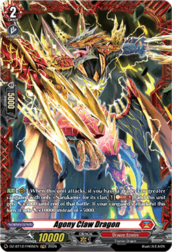 Agony Claw Dragon  (V.2 - Frame Rare) - Chasm of Lost Souls (Frame Rare) [DZ-BT12-FR05]