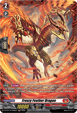 Frenzy Feather Dragon  (V.2 - Frame Rare) - Chasm of Lost Souls (Frame Rare) [DZ-BT12-FR06]
