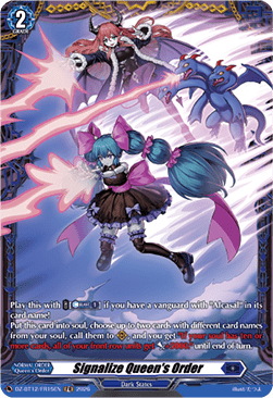 Signalize Queen's Order  (V.2 - Frame Rare) - Chasm of Lost Souls (Frame Rare) [DZ-BT12-FR15]