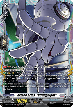 Armed Arms, "StrongRight"  (V.2 - Frame Rare) - Chasm of Lost Souls (Frame Rare) [DZ-BT12-FR17]