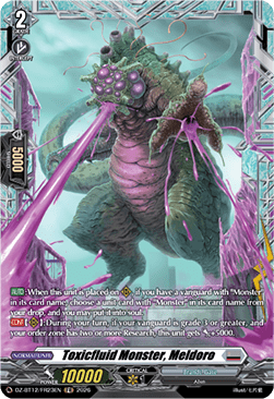 Toxicfluid Monster, Meldoro  (V.2 - Frame Rare) - Chasm of Lost Souls (Frame Rare) [DZ-BT12-FR23]