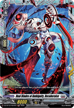 Dual Blades of Ambiguity, Decoheraise  (V.2 - Frame Rare) - Chasm of Lost Souls (Frame Rare) [DZ-BT12-FR24]