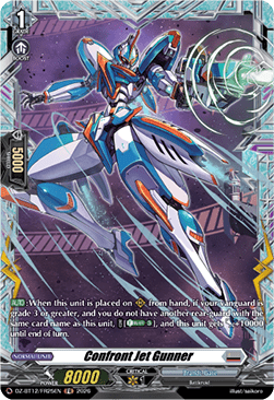 Confront Jet Gunner  (V.2 - Frame Rare) - Chasm of Lost Souls (Frame Rare) [DZ-BT12-FR25]