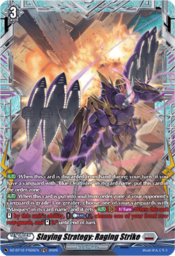 Slaying Strategy: Raging Strike  (V.2 - Frame Rare) - Chasm of Lost Souls (Frame Rare) [DZ-BT12-FR26]