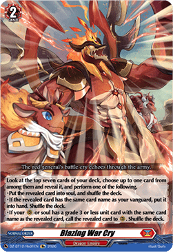 Blazing War Cry - Chasm of Lost Souls (Special Reprint) [DZ-BT12-Re01]