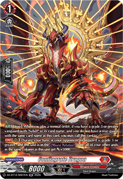 Conflagrate Dragon  (V.3 - Silver Rare) - Chasm of Lost Souls (Silver Rare) [DZ-BT12-SR07]