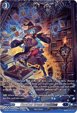 Stacked Grand Erudition  (V.3 - Silver Rare) - Chasm of Lost Souls (Silver Rare) [DZ-BT12-SR15]