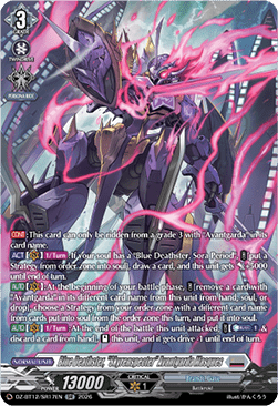 Blue Deathster, "Skyrenspecter" Avantgarda Masques  (V.3 - Silver Rare) - Chasm of Lost Souls (Silver Rare) [DZ-BT12-SR17]